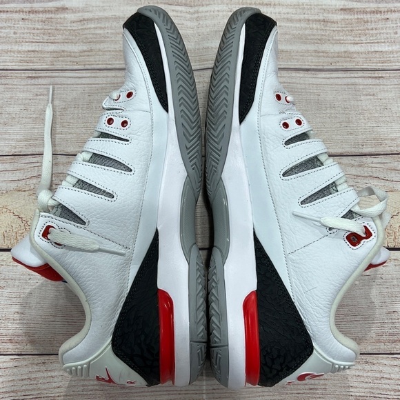NEW ARRIVAL: Nike Zoom Vapor AJ3 Fire Red 🔥 Federer Size 11.5 - Picture 3 of 8